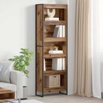 Casa si Gradina - Mobilier - Biblioteci si rafturi - Biblioteci - Dulap pentru carti 2 pcs Lemn Vechi 80 x 30 x 155 cm - Infinity.ro