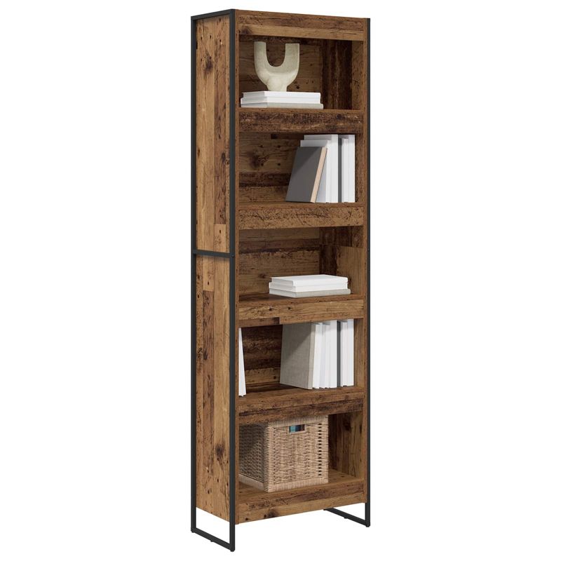 Casa si Gradina - Mobilier - Biblioteci si rafturi - Biblioteci - Dulap pentru carti 2 pcs Lemn Vechi 80 x 30 x 155 cm - Infinity.ro