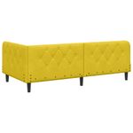 Casa si Gradina - Mobilier - Paturi si accesorii - Paturi - Cadru de pat coltar cu saltea Galben 90 x 200 cm Catifea - Infinity.ro