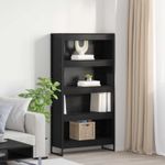 Casa si Gradina - Mobilier - Biblioteci si rafturi - Biblioteci - Dulap pentru carti 2 pcs Stejar Negru 80 x 30 x 155 cm - Infinity.ro