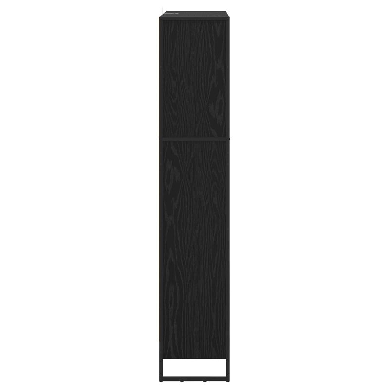 Casa si Gradina - Mobilier - Biblioteci si rafturi - Biblioteci - Dulap pentru carti 2 pcs Stejar Negru 80 x 30 x 155 cm - Infinity.ro