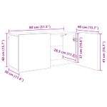 Casa si Gradina - Mobilier - Comode si corpuri - Comode - Cabinet TV Pe perete 4 pcs Lemn Vechi Lemn compozit - Infinity.ro