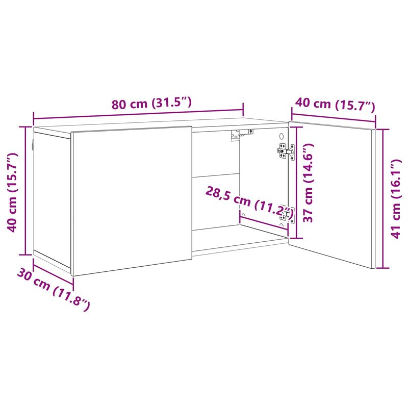 Casa si Gradina - Mobilier - Comode si corpuri - Comode - Cabinet TV Pe perete 4 pcs Lemn Vechi Lemn compozit - Infinity.ro