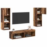 Casa si Gradina - Mobilier - Comode si corpuri - Comode - Unitate TV de Perete Pe perete 6 pcs Lemn Vechi Lemn compozit - Infinity.ro