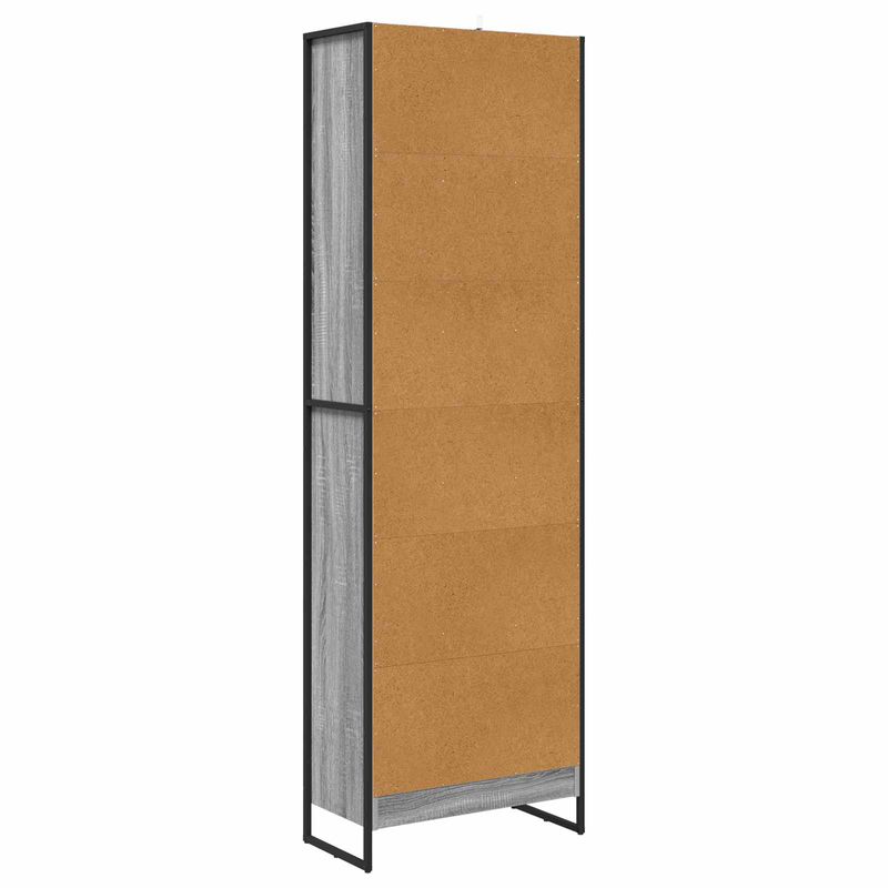 Casa si Gradina - Mobilier - Biblioteci si rafturi - Biblioteci - Dulap pentru carti 2 pcs Gri Sonoma 80 x 30 x 155 cm - Infinity.ro