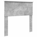 Casa si Gradina - Mobilier - Paturi si accesorii - Paturi - Cadru de pat Gri beton si argintiu 75 x 190 cm Lemn compozit - Infinity.ro