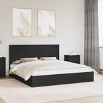 Casa si Gradina - Mobilier - Paturi si accesorii - Paturi - Cadru de pat cu sertar Manual Negru 180 x 200 cm Lemn compozit - Infinity.ro