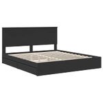 Casa si Gradina - Mobilier - Paturi si accesorii - Paturi - Cadru de pat cu sertar Manual Negru 180 x 200 cm Lemn compozit - Infinity.ro