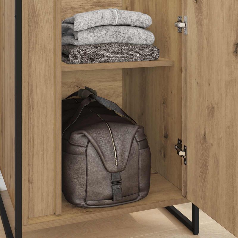Casa si Gradina - Mobilier - Dulapuri si sifoniere - Dulapuri - Dressing 2 pcs Stejar artizanal 50 x 50 x 200 cm Lemn compozit - Infinity.ro