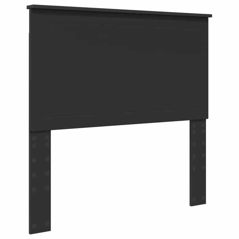 Casa si Gradina - Mobilier - Paturi si accesorii - Paturi - Cadru de pat Negru si argintiu 100 x 200 cm Lemn compozit - Infinity.ro