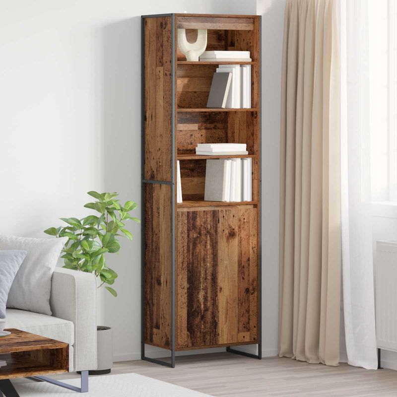 Casa si Gradina - Mobilier - Comode si corpuri - Corpuri bucatarie - Dulapuri Inalte 2 pcs Lemn Vechi 60 x 36 x 300 cm Lemn compozit - Infinity.ro