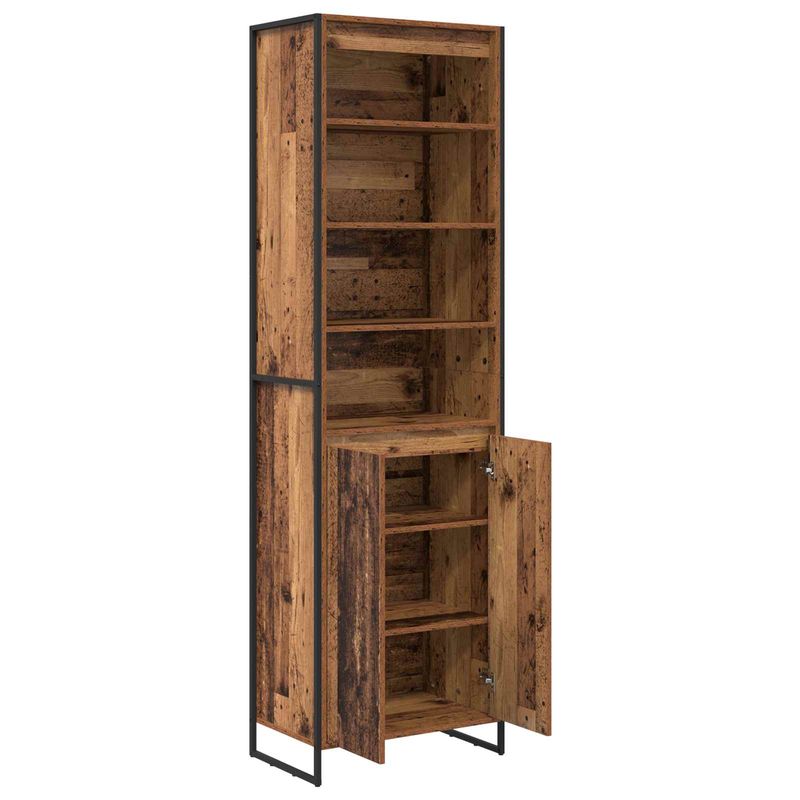 Casa si Gradina - Mobilier - Comode si corpuri - Corpuri bucatarie - Dulapuri Inalte 2 pcs Lemn Vechi 60 x 36 x 300 cm Lemn compozit - Infinity.ro