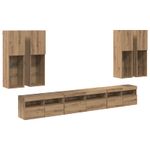 Casa si Gradina - Mobilier - Comode si corpuri - Comode - Set Dulap pentru Televizor Montat pe Perete Pe perete 7 pcs - Infinity.ro