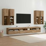 Casa si Gradina - Mobilier - Comode si corpuri - Comode - Set Dulap pentru Televizor Montat pe Perete Pe perete 7 pcs - Infinity.ro