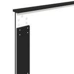 Casa si Gradina - Mobilier - Paturi si accesorii - Paturi - Cadru de pat Negru si argintiu 100 x 200 cm Lemn compozit - Infinity.ro