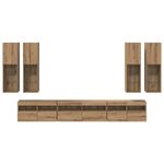 Casa si Gradina - Mobilier - Comode si corpuri - Comode - Set Dulap pentru Televizor Montat pe Perete Pe perete 7 pcs - Infinity.ro