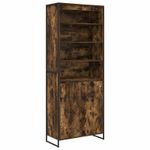 Casa si Gradina - Mobilier - Comode si corpuri - Corpuri bucatarie - Dulapuri Inalte 2 pcs Stejar fumuriu 60 x 36 x 300 cm - Infinity.ro