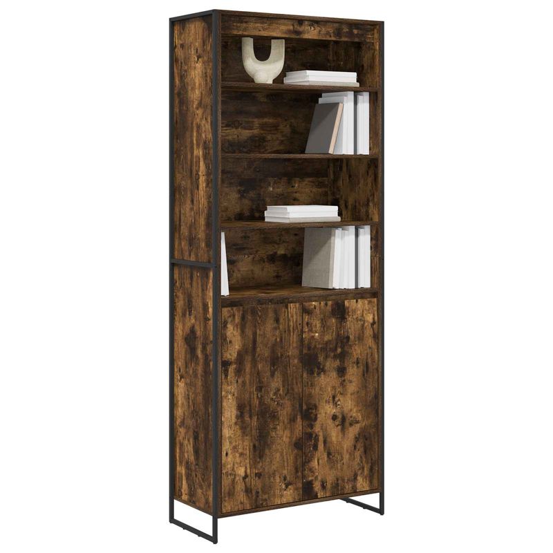Casa si Gradina - Mobilier - Comode si corpuri - Corpuri bucatarie - Dulapuri Inalte 2 pcs Stejar fumuriu 60 x 36 x 300 cm - Infinity.ro