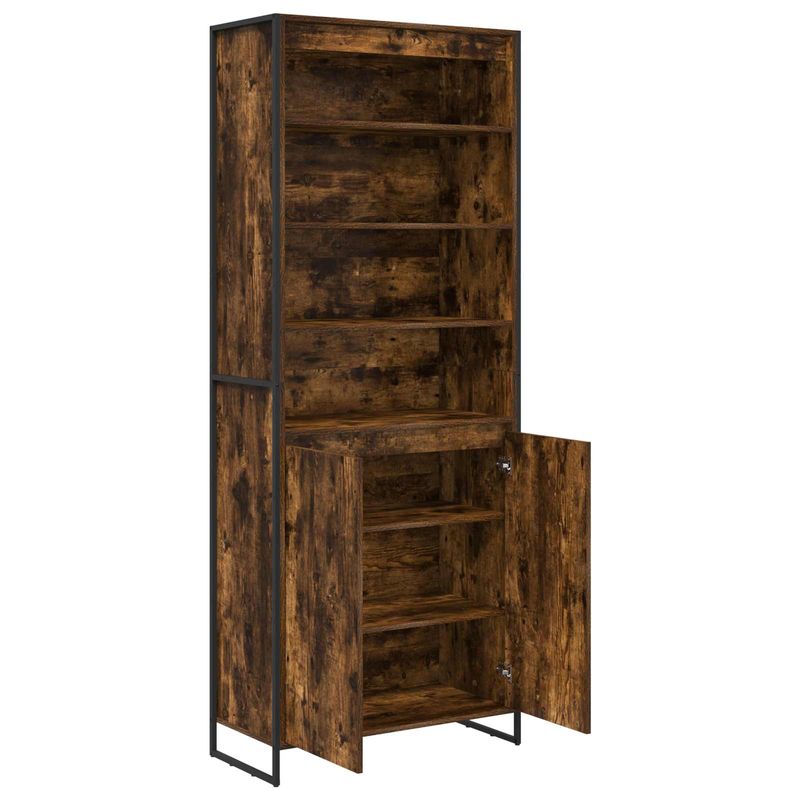 Casa si Gradina - Mobilier - Comode si corpuri - Corpuri bucatarie - Dulapuri Inalte 2 pcs Stejar fumuriu 60 x 36 x 300 cm - Infinity.ro