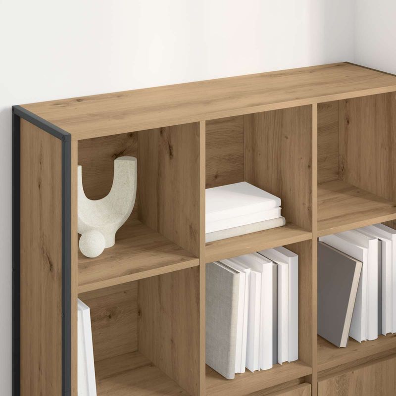 Casa si Gradina - Mobilier - Biblioteci si rafturi - Biblioteci - Dulap pentru carti 2 pcs Stejar artizanal 99,5 x 30 x 108,5 cm - Infinity.ro