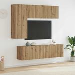 Casa si Gradina - Mobilier - Comode si corpuri - Comode - Unitate TV de Perete 5 pcs Stejar Artizanal Lemn compozit - Infinity.ro