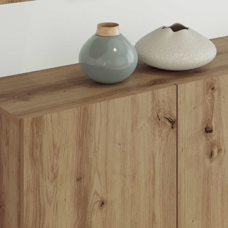 Casa si Gradina - Mobilier - Comode si corpuri - Comode - Unitate TV de Perete 5 pcs Stejar Artizanal Lemn compozit - Infinity.ro