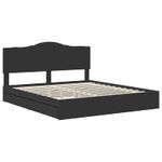 Casa si Gradina - Mobilier - Paturi si accesorii - Paturi - Pat cu storage cu headboard Negru 180 x 200 cm Lemn compozit - Infinity.ro