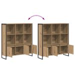 Casa si Gradina - Mobilier - Biblioteci si rafturi - Biblioteci - Dulap pentru carti 2 pcs Stejar artizanal 99,5 x 30 x 108,5 cm - Infinity.ro