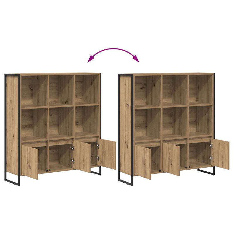 Casa si Gradina - Mobilier - Biblioteci si rafturi - Biblioteci - Dulap pentru carti 2 pcs Stejar artizanal 99,5 x 30 x 108,5 cm - Infinity.ro