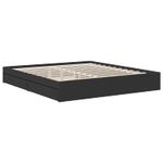 Casa si Gradina - Mobilier - Paturi si accesorii - Paturi - Pat cu storage cu headboard Negru 180 x 200 cm Lemn compozit - Infinity.ro