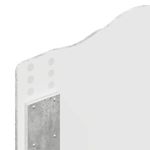 Casa si Gradina - Mobilier - Paturi si accesorii - Paturi - Pat cu storage Gri din beton 90 x 190 cm Lemn compozit - Infinity.ro