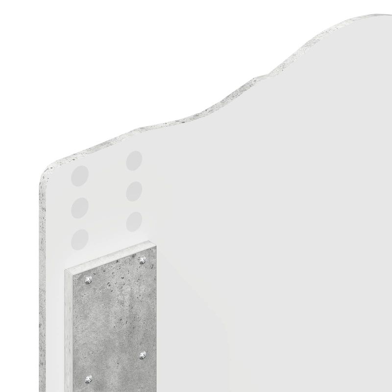 Casa si Gradina - Mobilier - Paturi si accesorii - Paturi - Pat cu storage Gri din beton 90 x 190 cm Lemn compozit - Infinity.ro