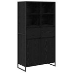 Casa si Gradina - Mobilier - Comode si corpuri - Corpuri bucatarie - Bufet 2 pcs Stejar Negru 81 x 36 x 150.5 cm Lemn compozit - Infinity.ro