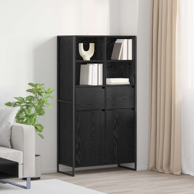 Casa si Gradina - Mobilier - Comode si corpuri - Corpuri bucatarie - Bufet 2 pcs Stejar Negru 81 x 36 x 150.5 cm Lemn compozit - Infinity.ro