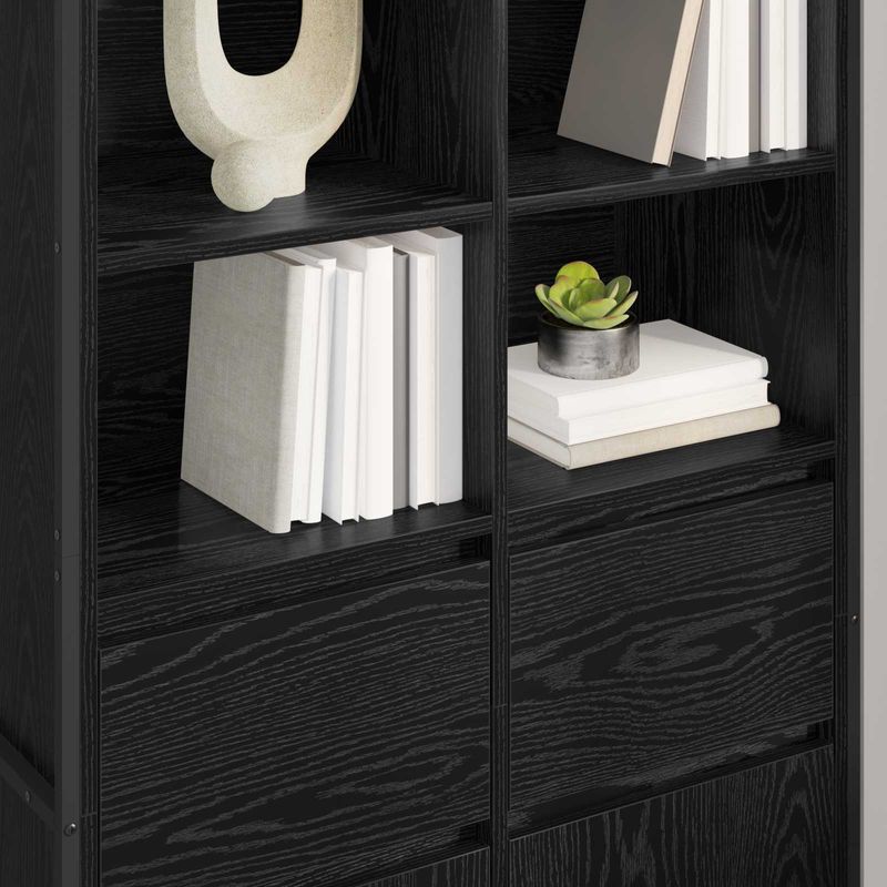 Casa si Gradina - Mobilier - Comode si corpuri - Corpuri bucatarie - Bufet 2 pcs Stejar Negru 81 x 36 x 150.5 cm Lemn compozit - Infinity.ro