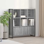 Casa si Gradina - Mobilier - Biblioteci si rafturi - Biblioteci - Dulap pentru carti 2 pcs Gri Sonoma 99,5 x 30 x 108,5 cm - Infinity.ro