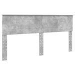 Casa si Gradina - Mobilier - Paturi si accesorii - Paturi - Pat cu storage Gri din beton 200 x 200 cm Lemn compozit - Infinity.ro