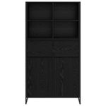 Casa si Gradina - Mobilier - Comode si corpuri - Corpuri bucatarie - Bufet 2 pcs Stejar Negru 81 x 36 x 150.5 cm Lemn compozit - Infinity.ro