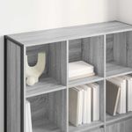 Casa si Gradina - Mobilier - Biblioteci si rafturi - Biblioteci - Dulap pentru carti 2 pcs Gri Sonoma 99,5 x 30 x 108,5 cm - Infinity.ro