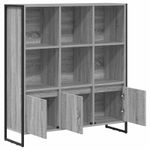 Casa si Gradina - Mobilier - Biblioteci si rafturi - Biblioteci - Dulap pentru carti 2 pcs Gri Sonoma 99,5 x 30 x 108,5 cm - Infinity.ro