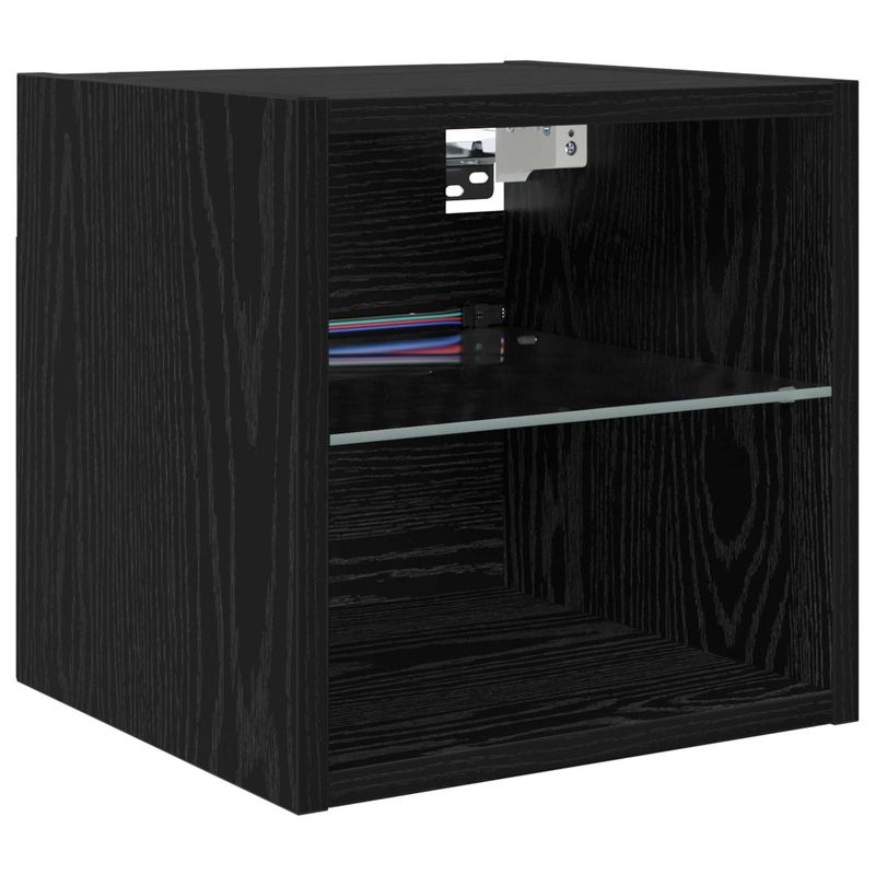 Casa si Gradina - Mobilier - Comode si corpuri - Comode - Unitate TV de Perete Pe perete 6 pcs Stejar Negru Lemn compozit - Infinity.ro