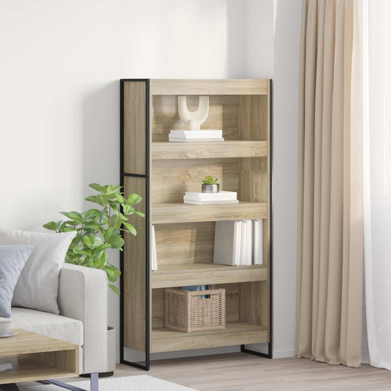 Casa si Gradina - Mobilier - Biblioteci si rafturi - Biblioteci - Dulap pentru carti 2 pcs Sonoma 80 x 30 x 155 cm Lemn compozit - Infinity.ro
