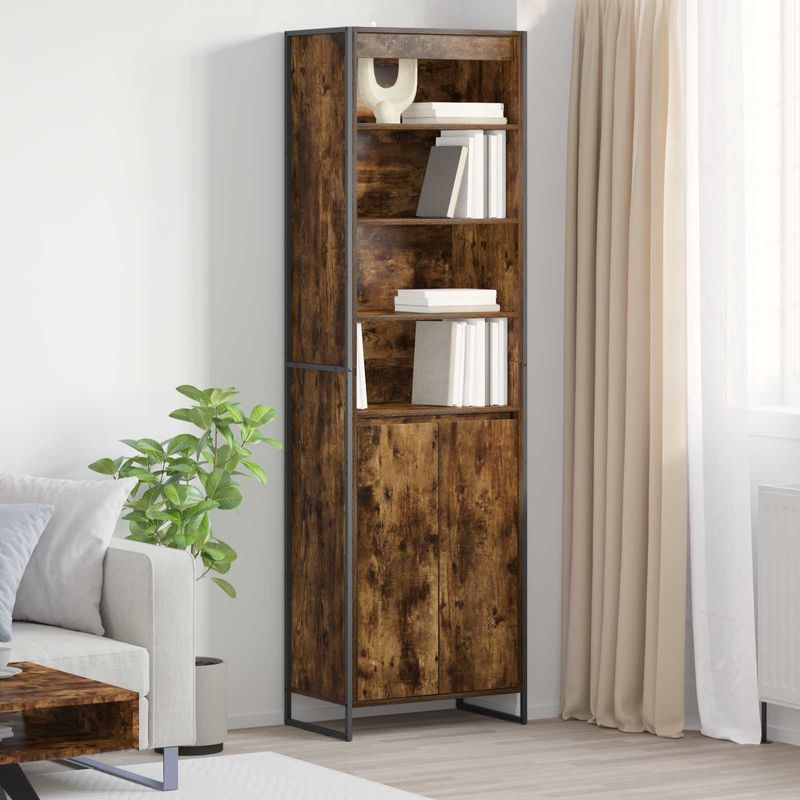 Casa si Gradina - Mobilier - Comode si corpuri - Corpuri bucatarie - Dulapuri Inalte 2 pcs Stejar fumuriu 60 x 36 x 300 cm - Infinity.ro