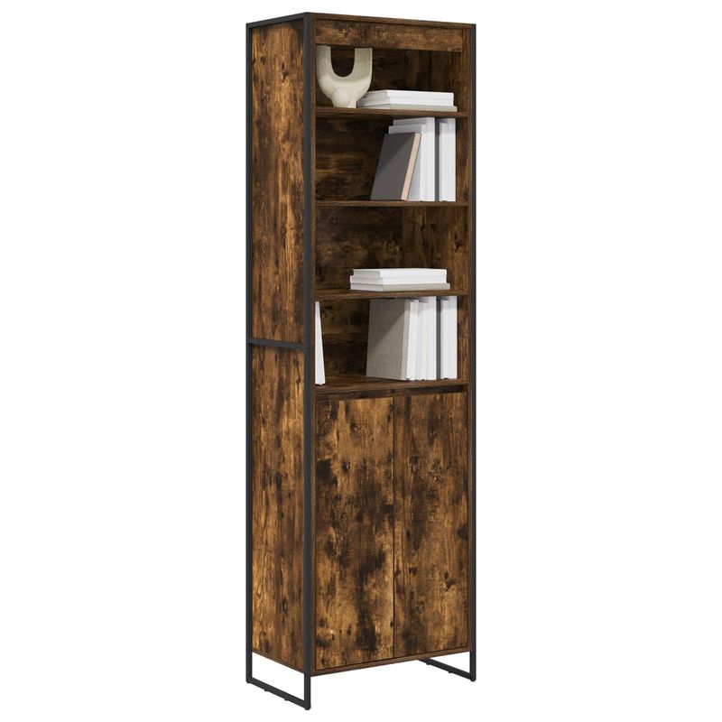 Casa si Gradina - Mobilier - Comode si corpuri - Corpuri bucatarie - Dulapuri Inalte 2 pcs Stejar fumuriu 60 x 36 x 300 cm - Infinity.ro