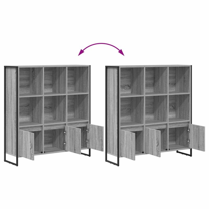 Casa si Gradina - Mobilier - Biblioteci si rafturi - Biblioteci - Dulap pentru carti 2 pcs Gri Sonoma 99,5 x 30 x 108,5 cm - Infinity.ro