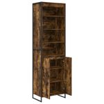 Casa si Gradina - Mobilier - Comode si corpuri - Corpuri bucatarie - Dulapuri Inalte 2 pcs Stejar fumuriu 60 x 36 x 300 cm - Infinity.ro
