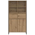 Casa si Gradina - Mobilier - Comode si corpuri - Corpuri bucatarie - Bufet 2 pcs Stejar artizanal 81 x 36 x 150.5 cm Lemn compozit - Infinity.ro