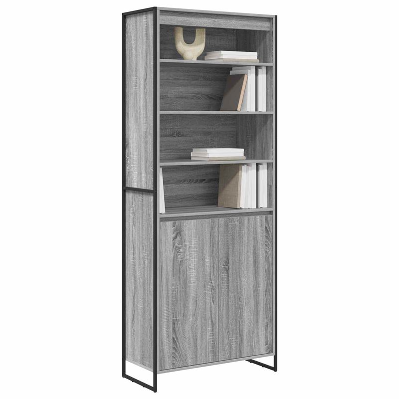 Casa si Gradina - Mobilier - Comode si corpuri - Corpuri bucatarie - Dulapuri Inalte 2 pcs Gri Sonoma 60 x 36 x 300 cm Lemn compozit - Infinity.ro