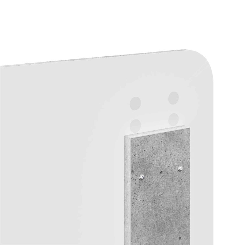 Casa si Gradina - Mobilier - Paturi si accesorii - Paturi - Pat cu storage Gri din beton 180 x 200 cm Lemn compozit - Infinity.ro