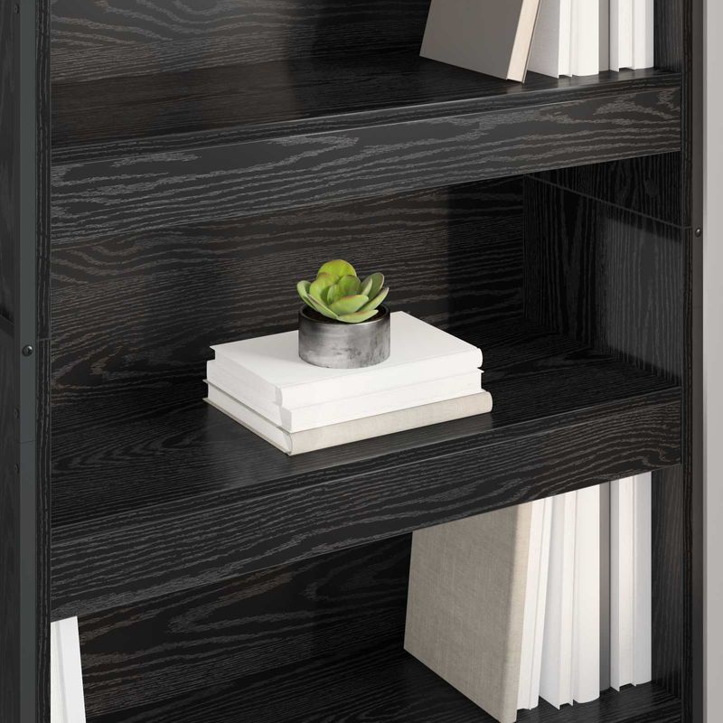 Casa si Gradina - Mobilier - Biblioteci si rafturi - Biblioteci - Dulap pentru carti 2 pcs Stejar Negru 80 x 30 x 155 cm - Infinity.ro